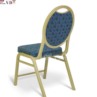 Rocking Back Hotel Banquet Chair High Density Sponge Comfortable For Weddings